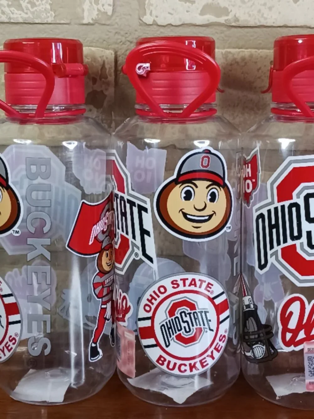 Ohio State Buckeyes Water Bottle Lot of 5 16.6 fl oz Brutus The Buckeye NCAA